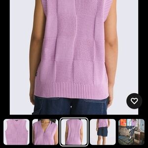 Vans Women's Lilac V-Neck Sweater
